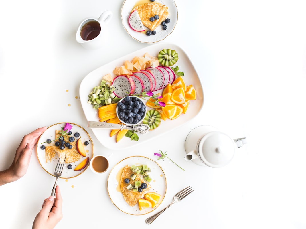 Beautifully plated whole grain salad with fresh vegetables